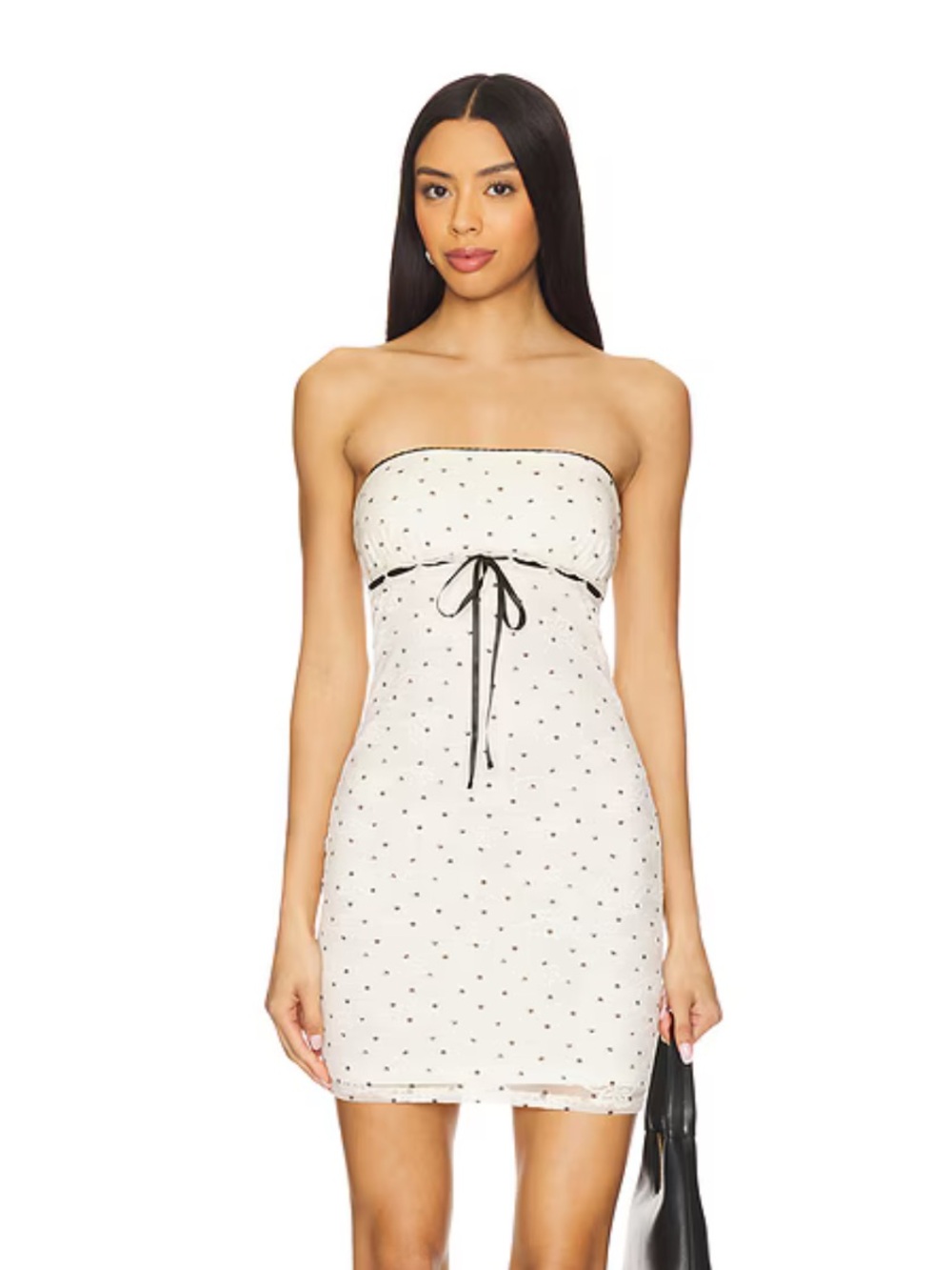 Revolve Strapless Polka Dot Dress